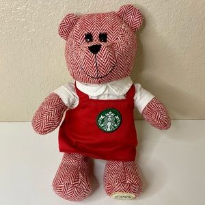 Starbucks Barista Bear 2016 Red Apron